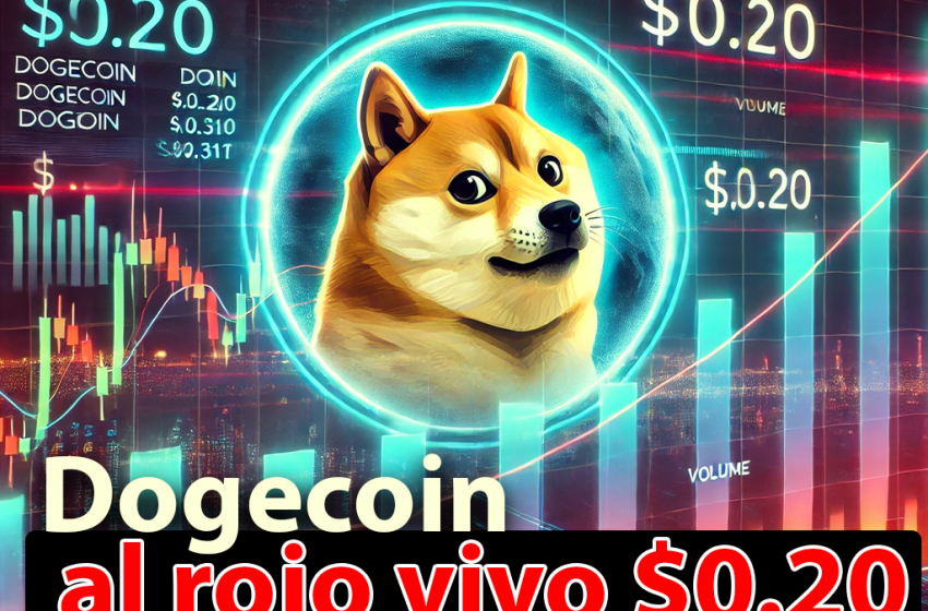 Dogecoin choca con los $0.20 mientras el mercado spot calienta el rally