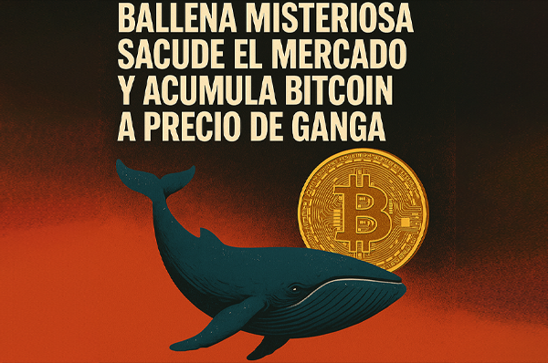 Ballena misteriosa sacude el mercado y acumula Bitcoin a precio de ganga