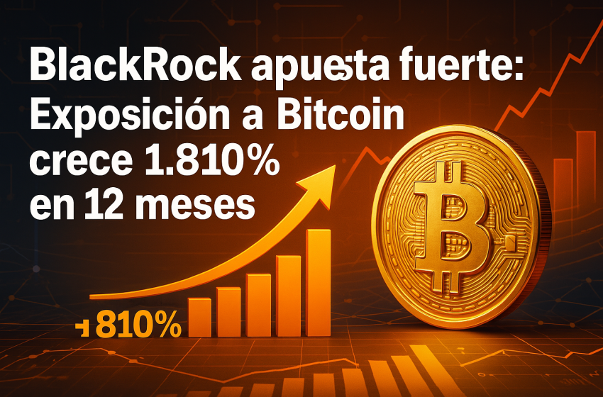 BlackRock aumenta su exposición a Bitcoin un 1.810% en 12 meses a través de IBIT