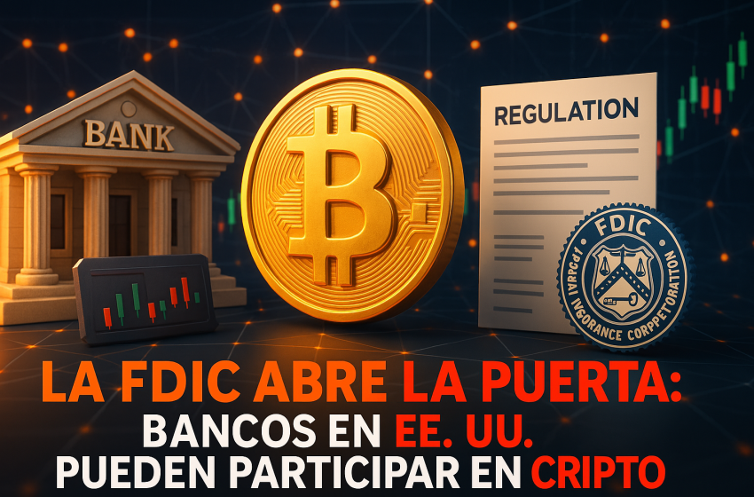 La FDIC Elimina restricciones: Bancos en EE. UU. Pueden participar en cripto sin autorización previa