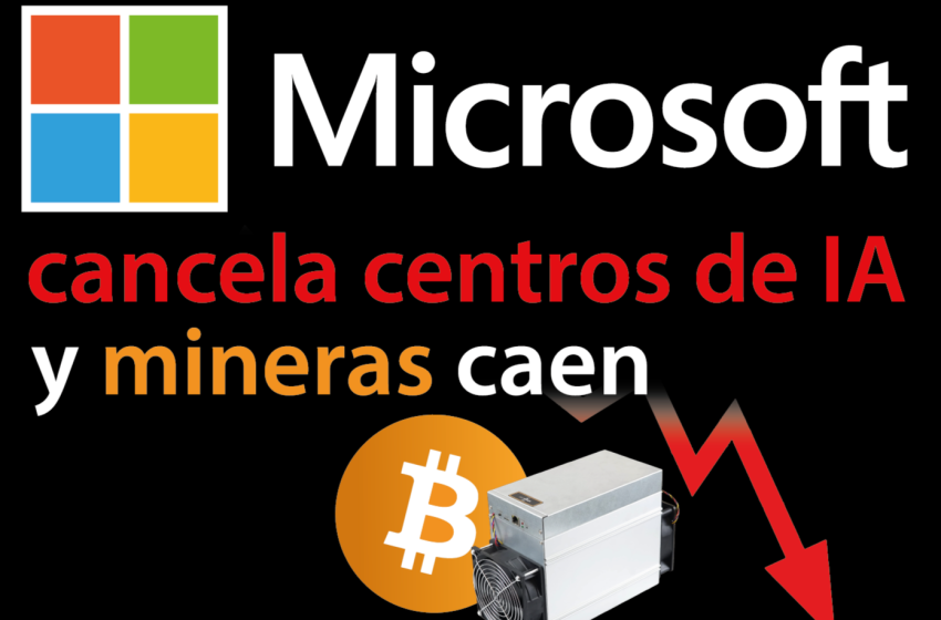 Microsoft frena su apuesta por la IA y arrastra a las mineras de Bitcoin