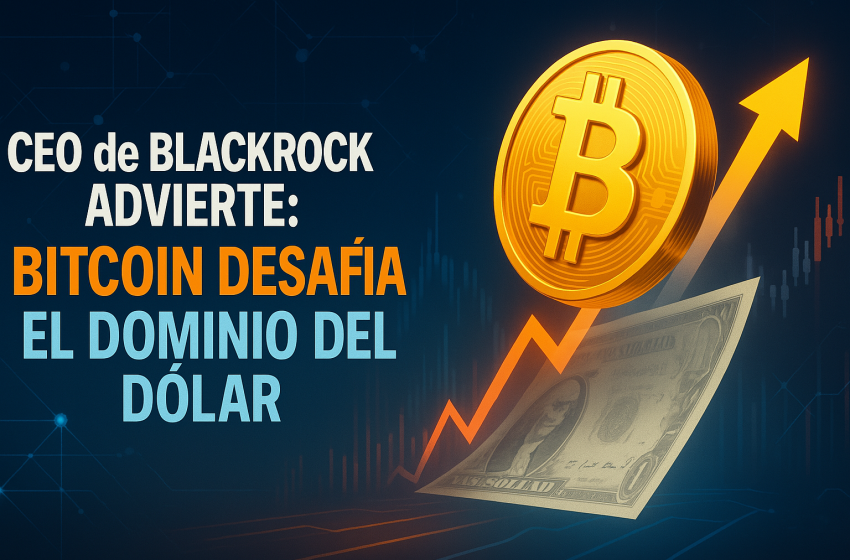 CEO de BlackRock advierte: Bitcoin podría desafiar el dominio del dólar como moneda de reserva mundial