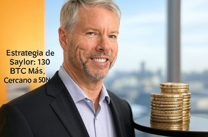 Strategy de Michael Saylor adquiere 130 BTC adicionales, alcanzando casi medio millón de bitcoins en su reserva
