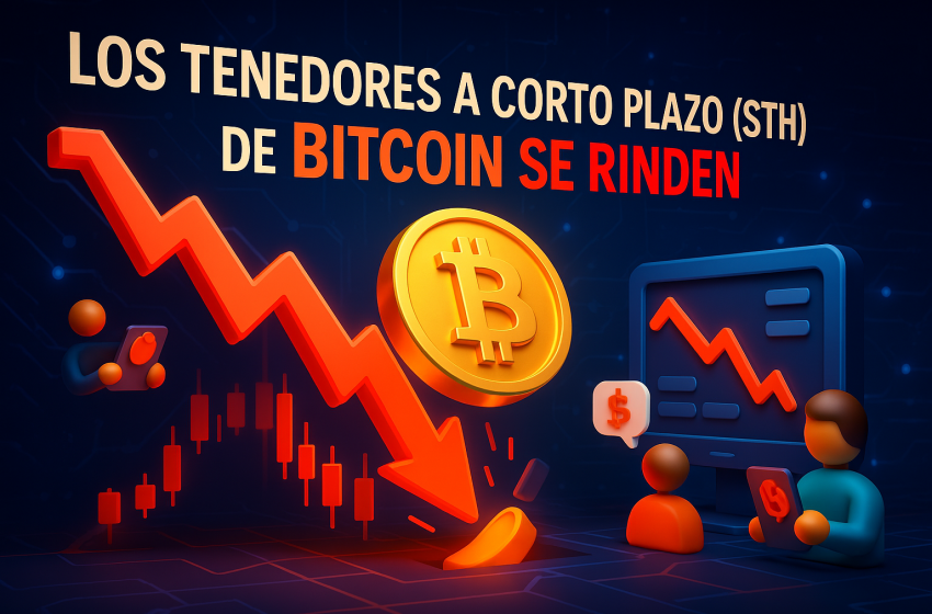 Los tenedores a corto plazo (STH) de Bitcoin se rinden: SOPR negativo por más de dos meses