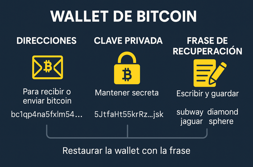  Wallet de Bitcoin: Direcciones, Claves y Frases de Recuperación