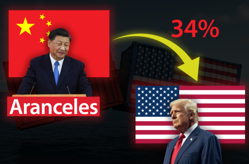 China impone aranceles del 34% a EE. UU.