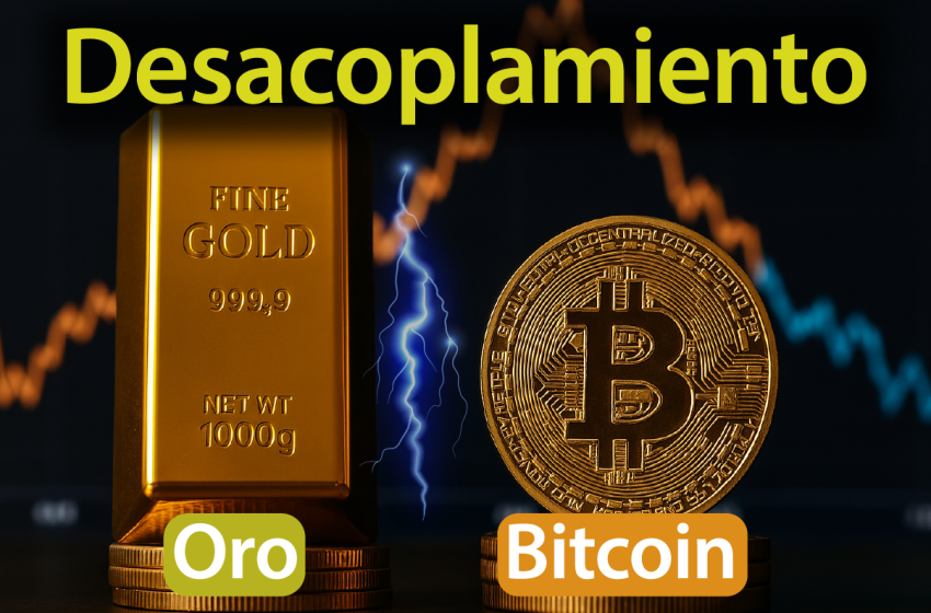 Oro y Bitcoin se desacoplan