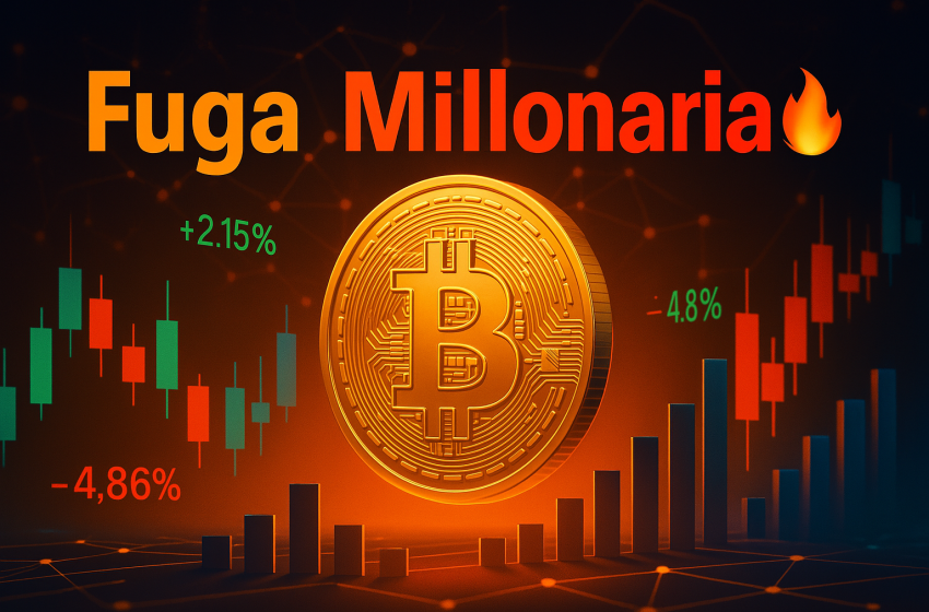 Salida masiva en los ETF de Bitcoin: el mercado reacciona a la tensión comercial entre EE.UU. y China