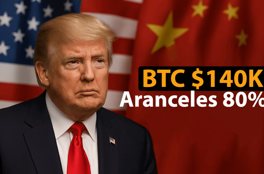 Trump evalúa bajar aranceles al 80% a China y Bitcoin responde