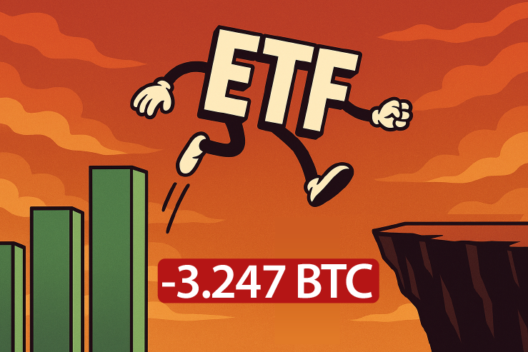 Salida en ETFs de Bitcoin de EE. UU. marca el fin de una racha positiva