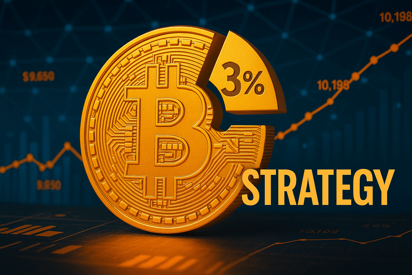  Strategy ya controla cerca del 3% de todo el Bitcoin existente