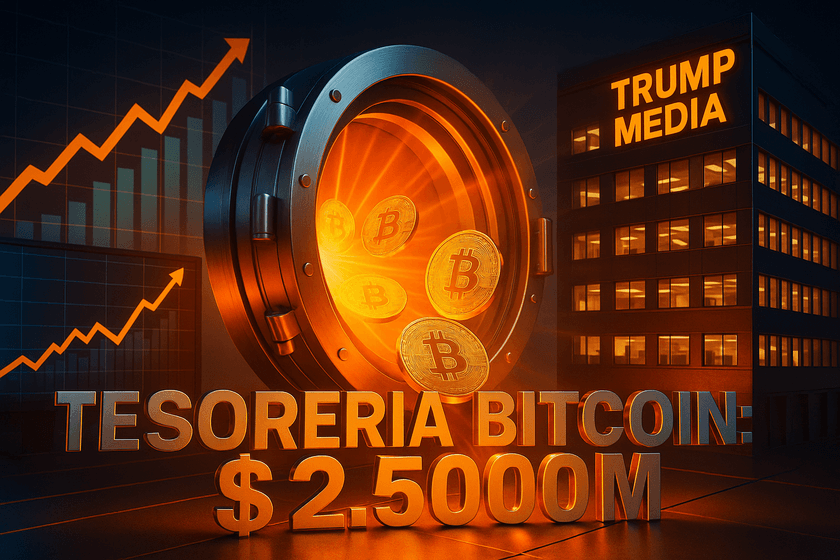 Trump Media apuesta por Bitcoin y lanza una recaudación de $2.500 millones para fortalecer su tesorería