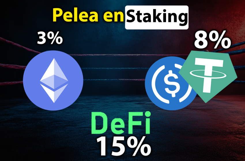 Staking de Ethereum cae y su competencia sube