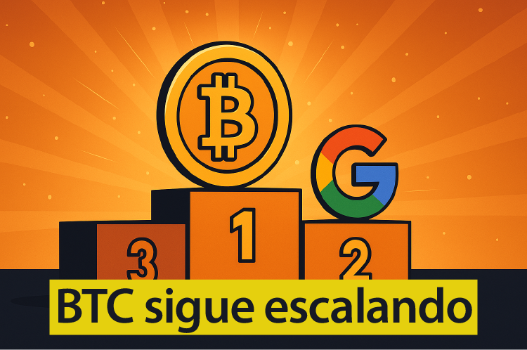 Bitcoin supera a Google: ¿símbolo de una nueva era financiera?