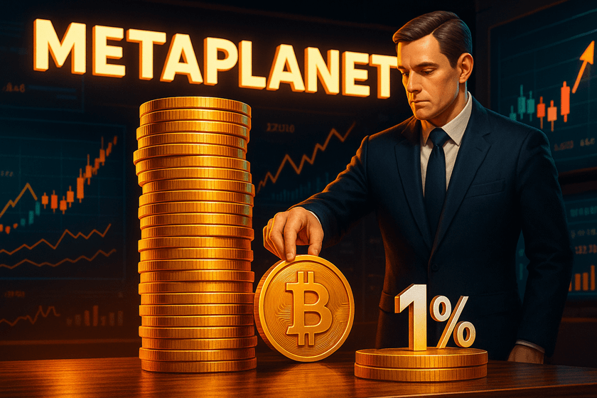  Metaplanet quiere el 1% de todo el Bitcoin