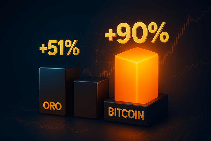 Bitcoin supera al oro en portafolios 60/40