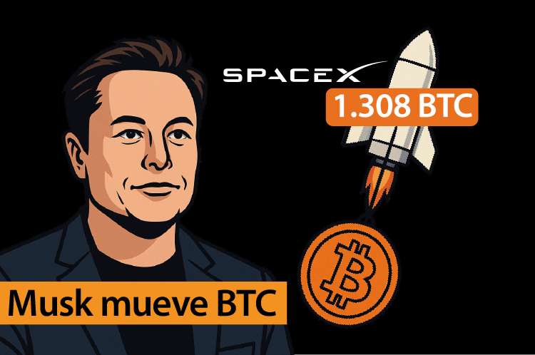 Musk mueve fichas: SpaceX reactiva sus BTC dormidos