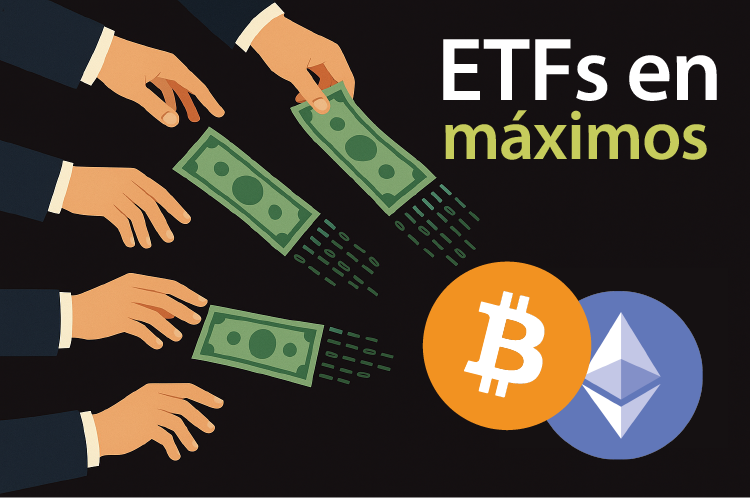 Récord histórico: $11.200M entran a ETF de cripto