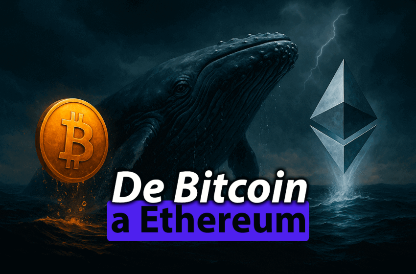 Bitcoin en riesgo de caer a $100,000 tras rotación a Ethereum