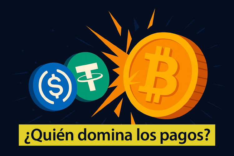Bitcoin y stablecoins: la nueva batalla de los pagos