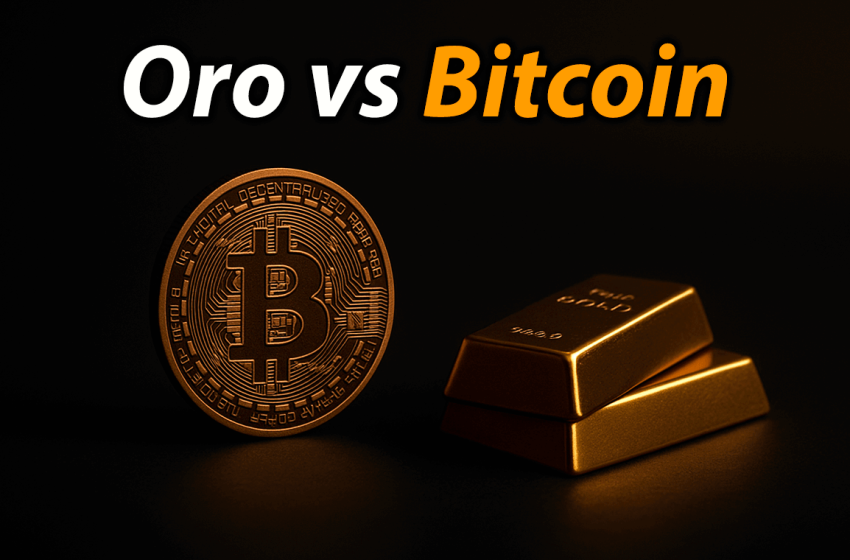 Oro y Bitcoin: señales opuestas en el mercado