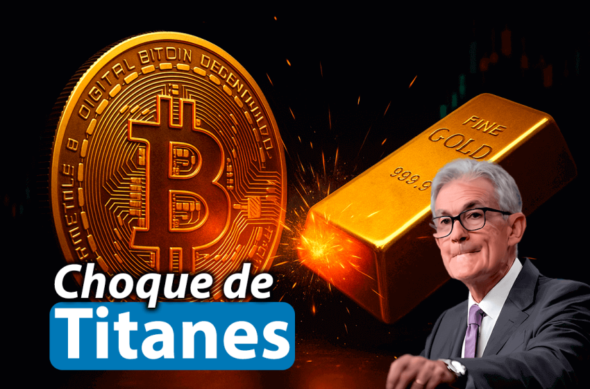 Bitcoin frente al oro: tensión antes de la FED