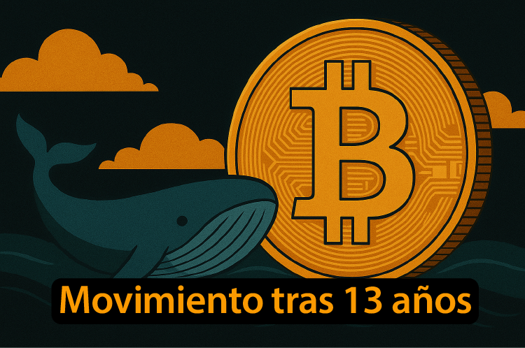Ballena mueve $52 millones en Bitcoin tras 13 años