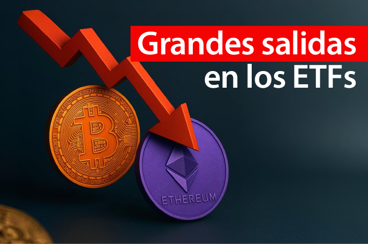 ETF cripto pierden $439M tras recorte de la Fed
