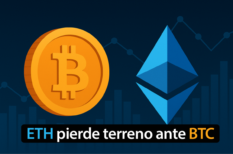 ETH/BTC se estanca bajo 0,05 pese a la euforia
