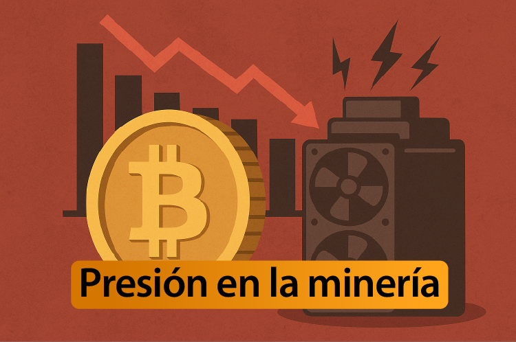 Mineros de Bitcoin bajo presión máxima