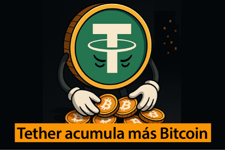 Tether acumula más Bitcoin y eleva su tesoro
