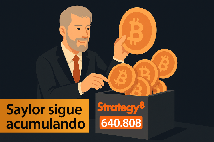Saylor amplía su apuesta: Strategy suma 390 BTC más
