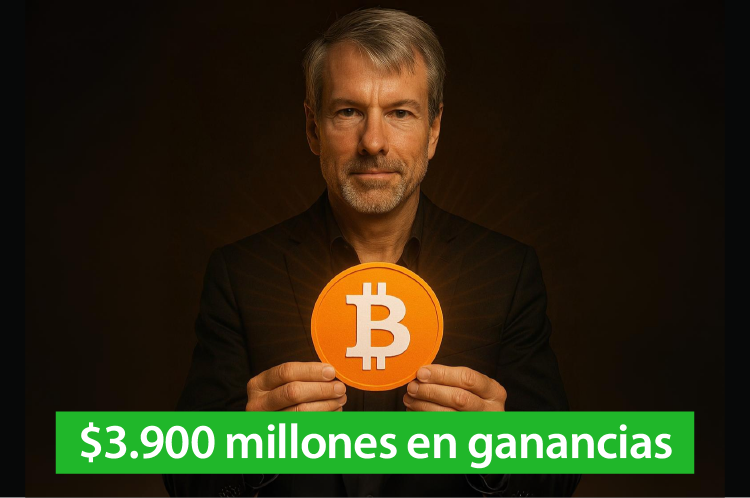Strategy obtiene $3.900 millones en ganancias con Bitcoin