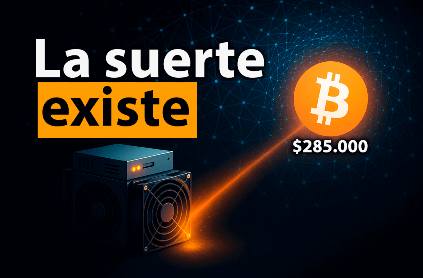 Un minero solitario vence al hashrate global de Bitcoin