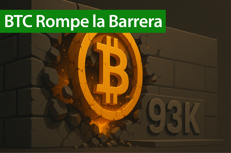 Bitcoin supera los $93.000 dólares antes de la Fed