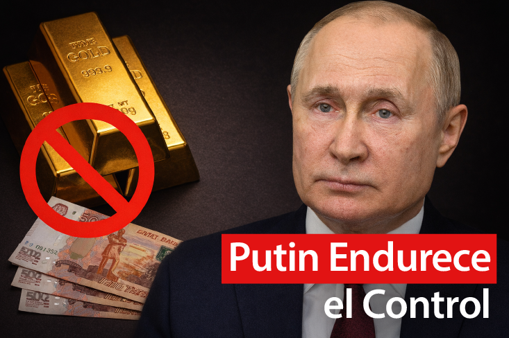 Rusia limita el oro. Bitcoin resuelve esto.