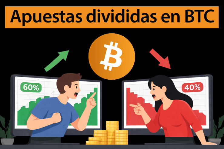 Bitcoin bajo presión: el mercado apuesta a una caída