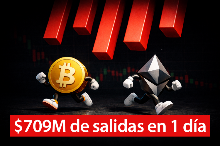 Salidas en los ETFs cripto sacuden al mercado